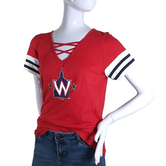 Genuine Merchandise Washington baseball team red tee size large NWOT - Picture 1 of 4